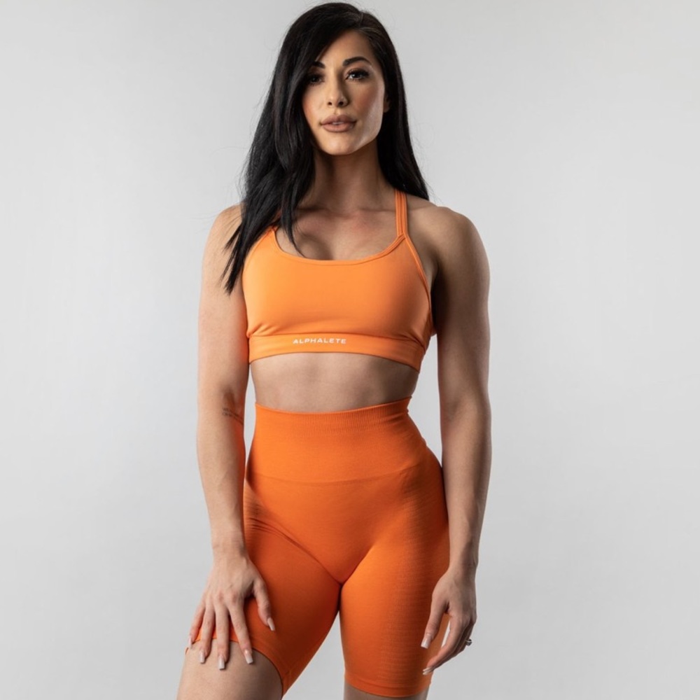New alphalete surface tri bra